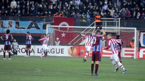 Trabzonspor - PSV Eindhoven maçından kareler