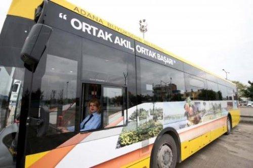 Adana'da otobüsleri kadınlar kullanıyor - Resim 15