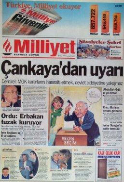 15 yıl önceki 28 Şubat manşetleri