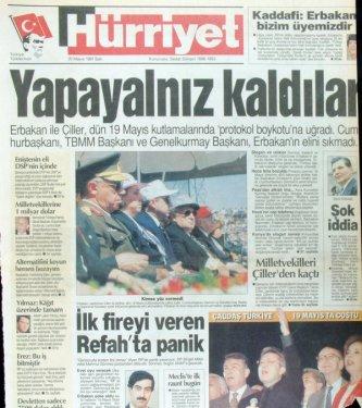 15 yıl önceki 28 Şubat manşetleri