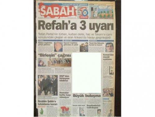 15 yıl önceki 28 Şubat manşetleri