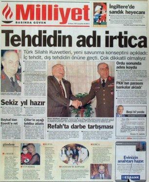 15 yıl önceki 28 Şubat manşetleri
