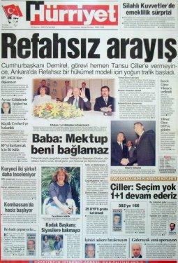 15 yıl önceki 28 Şubat manşetleri