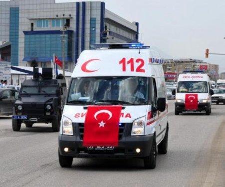 Şehitler için Hatay'da tören