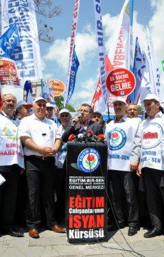 Memur eylemine polis müdahalesi - Resim 12