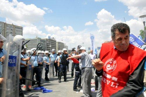 Memur eylemine polis müdahalesi - Resim 25
