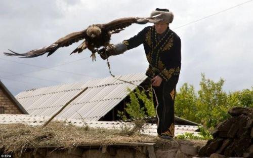 Kartal terbiyecisi çocuklar - Resim 5