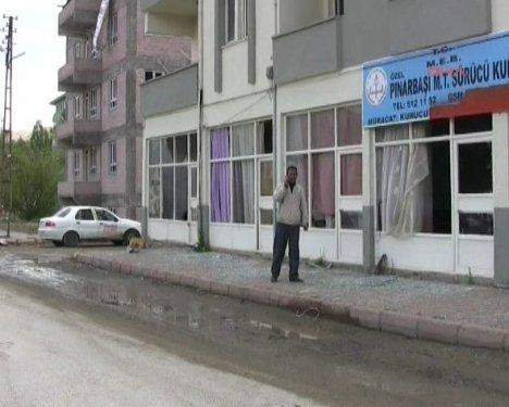 Kayseri'deki patlamadan ilk görüntüler