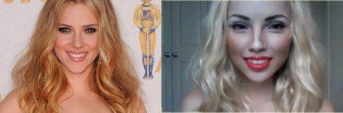 Makyajla benzeyemeyeceği ünlü yok