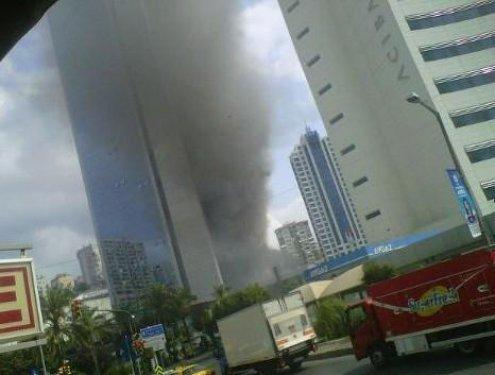 Beşiktaş Polat Tower'da yangın