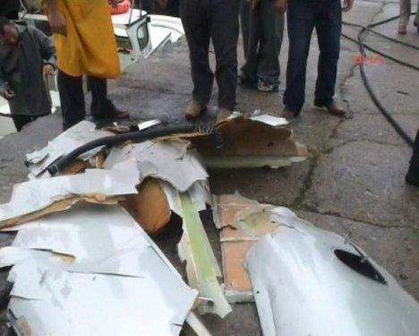 Tekirdağ'da uçak düştü