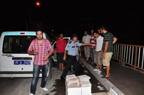 Kadın sürücü trenin üzerine uçtu