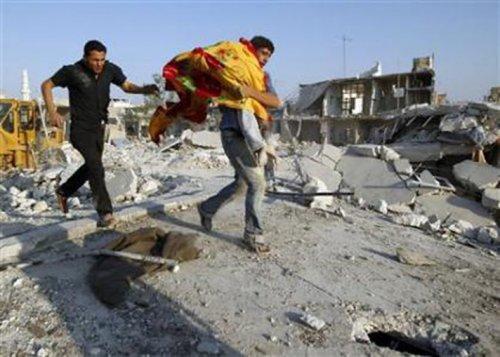 Azaz'a hava saldırısı: 80 ölü