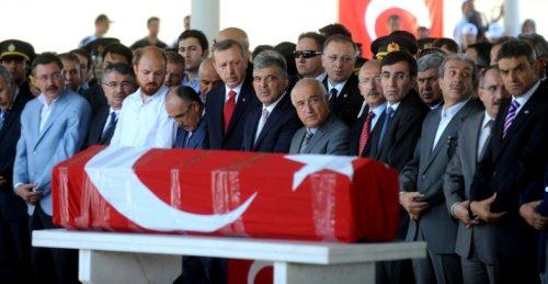 Devletin zirvesi Gaziantep'teki cenaze töreninde