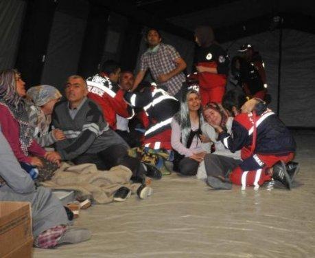 Acılı aileler Afyon'da patlama alanında