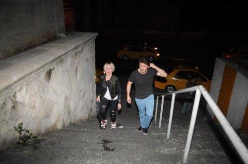 Tümer Metin'in eski eşi Tolga Güleç'le birlikte