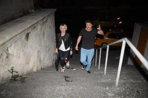 Tümer Metin'in eski eşi Tolga Güleç'le birlikte