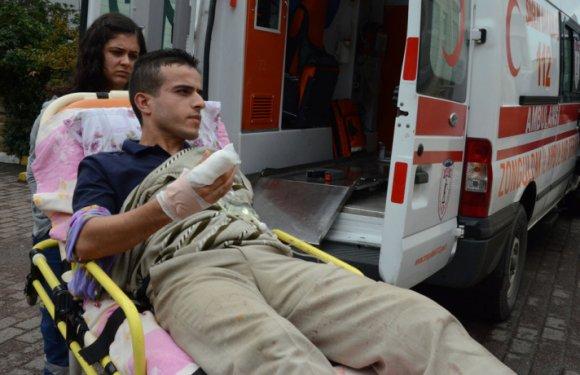 Acemi kasaplar iş başında