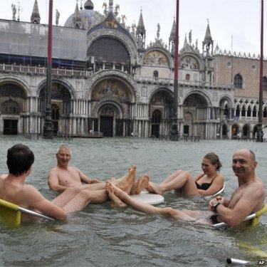 Venedik'teki su baskını 