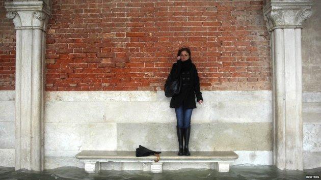 Venedik'teki su baskını 