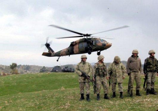 PKK'lı cenazesini helikopterle taşıdılar