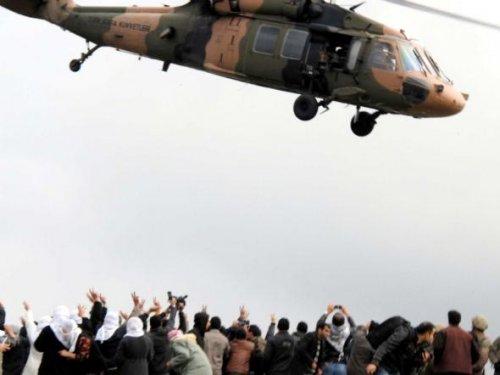 PKK'lı cenazesini helikopterle taşıdılar