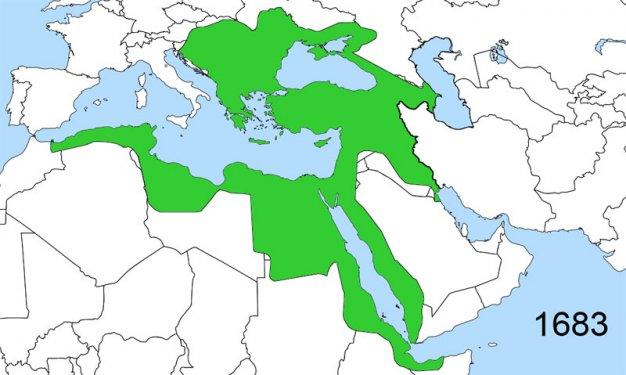 Doğuştan yükselişe-zirveden çöküşe Osmanlı haritası