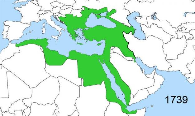 Doğuştan yükselişe-zirveden çöküşe Osmanlı haritası