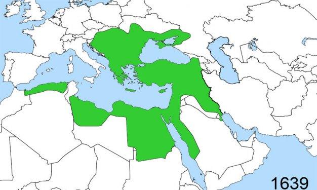 Doğuştan yükselişe-zirveden çöküşe Osmanlı haritası