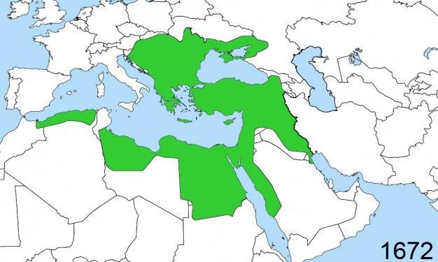 Doğuştan yükselişe-zirveden çöküşe Osmanlı haritası