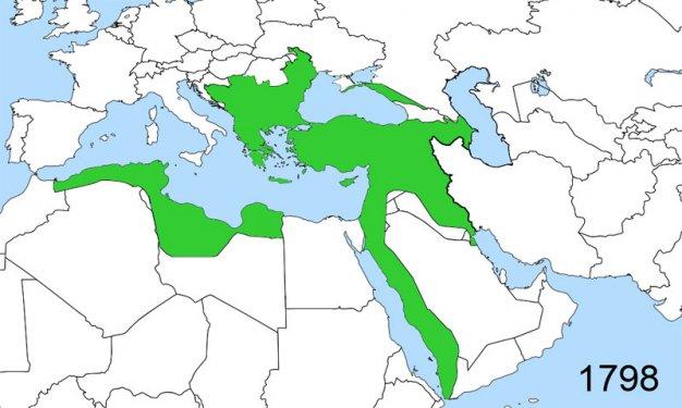 Doğuştan yükselişe-zirveden çöküşe Osmanlı haritası