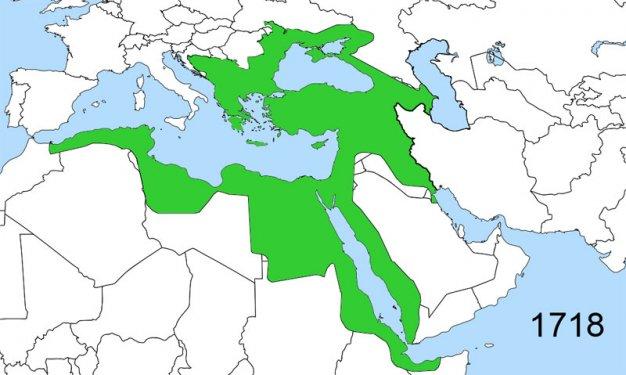 Doğuştan yükselişe-zirveden çöküşe Osmanlı haritası