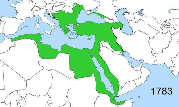 Doğuştan yükselişe-zirveden çöküşe Osmanlı haritası