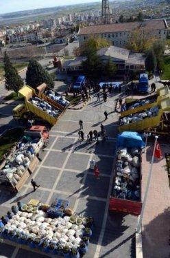 Diyarbakır'da 21 ton esrar ele geçirildi