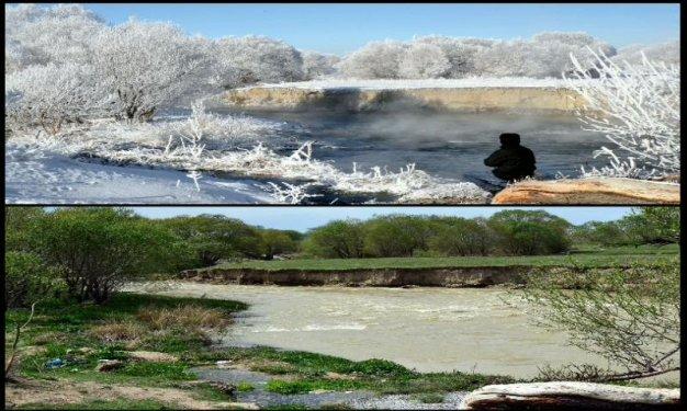 Tek fotoğrafta dört mevsim