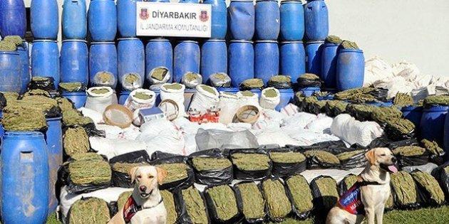 Diyarbakır'da 21 ton esrar ele geçirildi