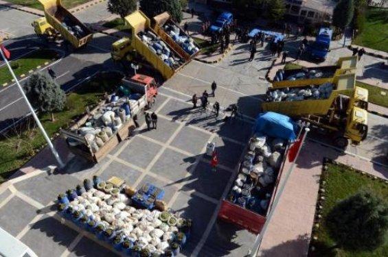 Diyarbakır'da 21 ton esrar ele geçirildi