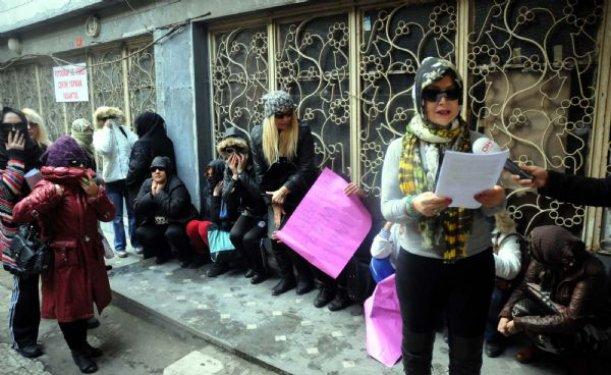 Genelev çalışanları eylemde