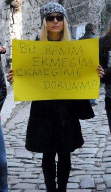 Genelev çalışanları eylemde