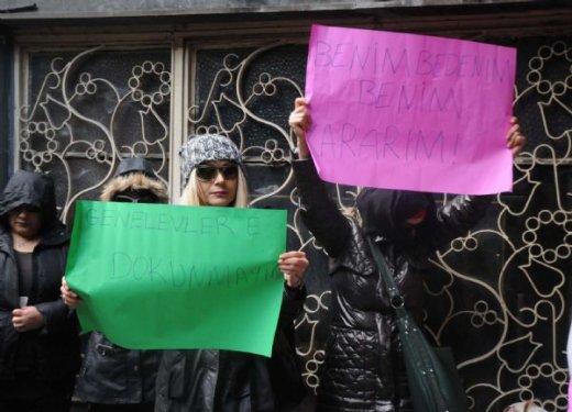 Genelev çalışanları eylemde