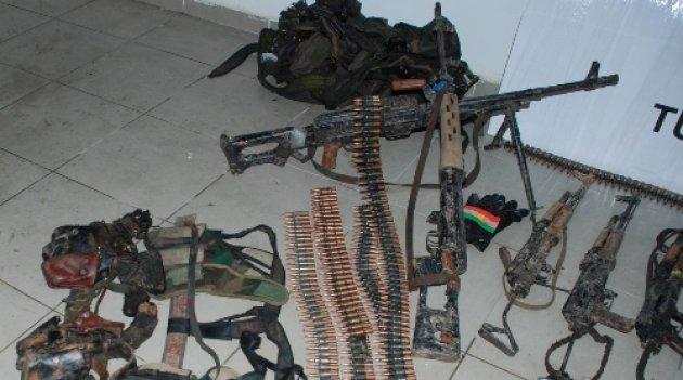 14 teröristin öldürüldüğü operasyondan kareler