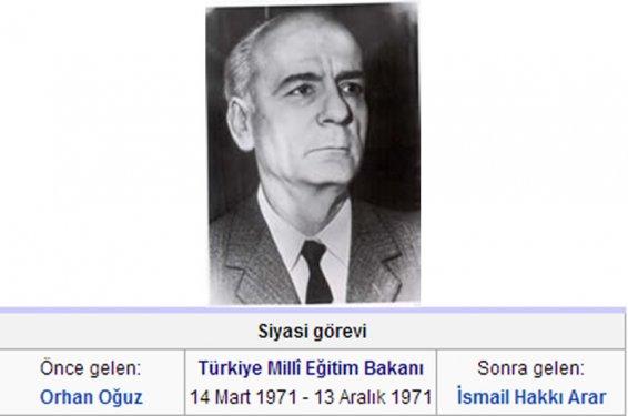 Cumhuriyetten bu yana Milli Eğitim Bakanları