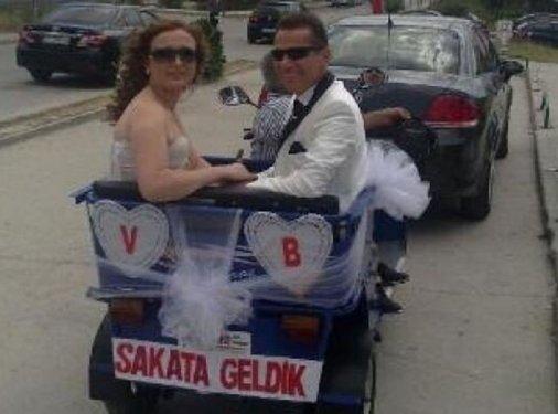 Gelin arabası arkası yazıları