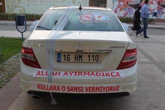 Gelin arabası arkası yazıları