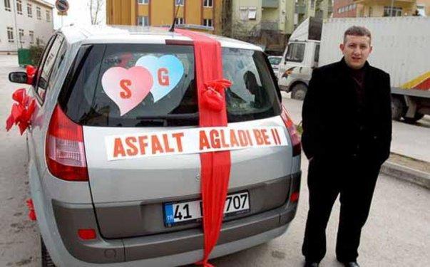 Gelin arabası arkası yazıları