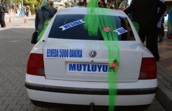 Gelin arabası arkası yazıları