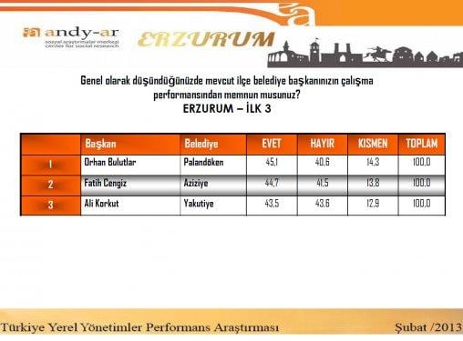 Yerel yönetimler performans araştırması