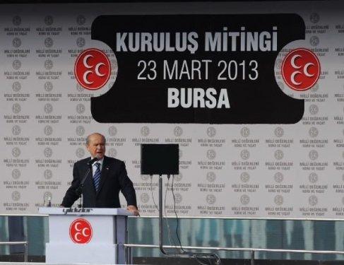 MHP'nin Bursa'daki Kuruluş Mitingi