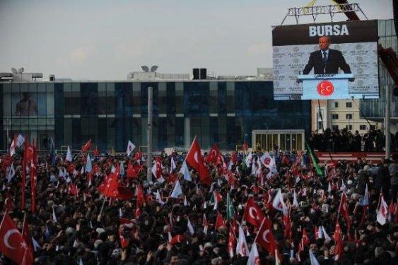 MHP'nin Bursa'daki Kuruluş Mitingi