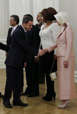 Kamerunlu futbolcular Köşk'te